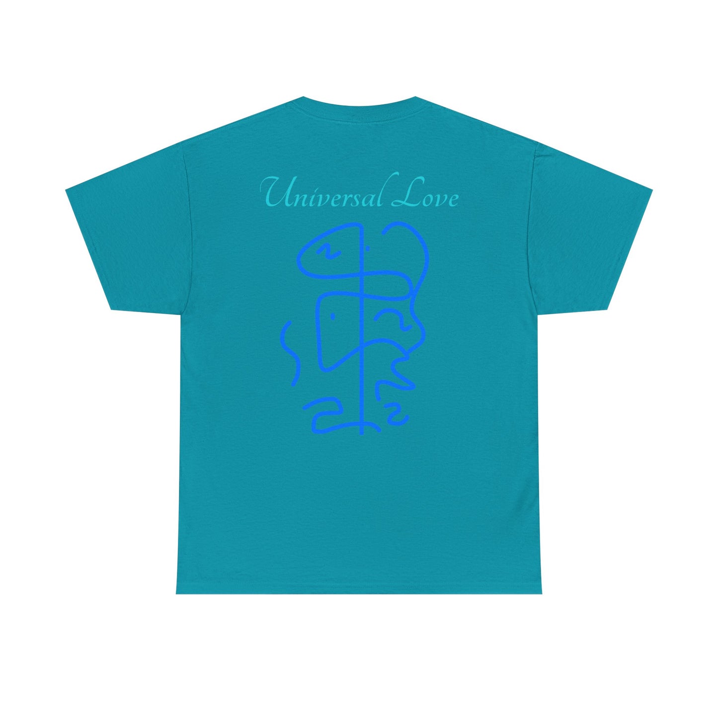 Crystal Stargate Universal Love Tee | Cosmic Vibes Shirt for Spiritual Seekers, Meditation Wear, Gift for Starseeds