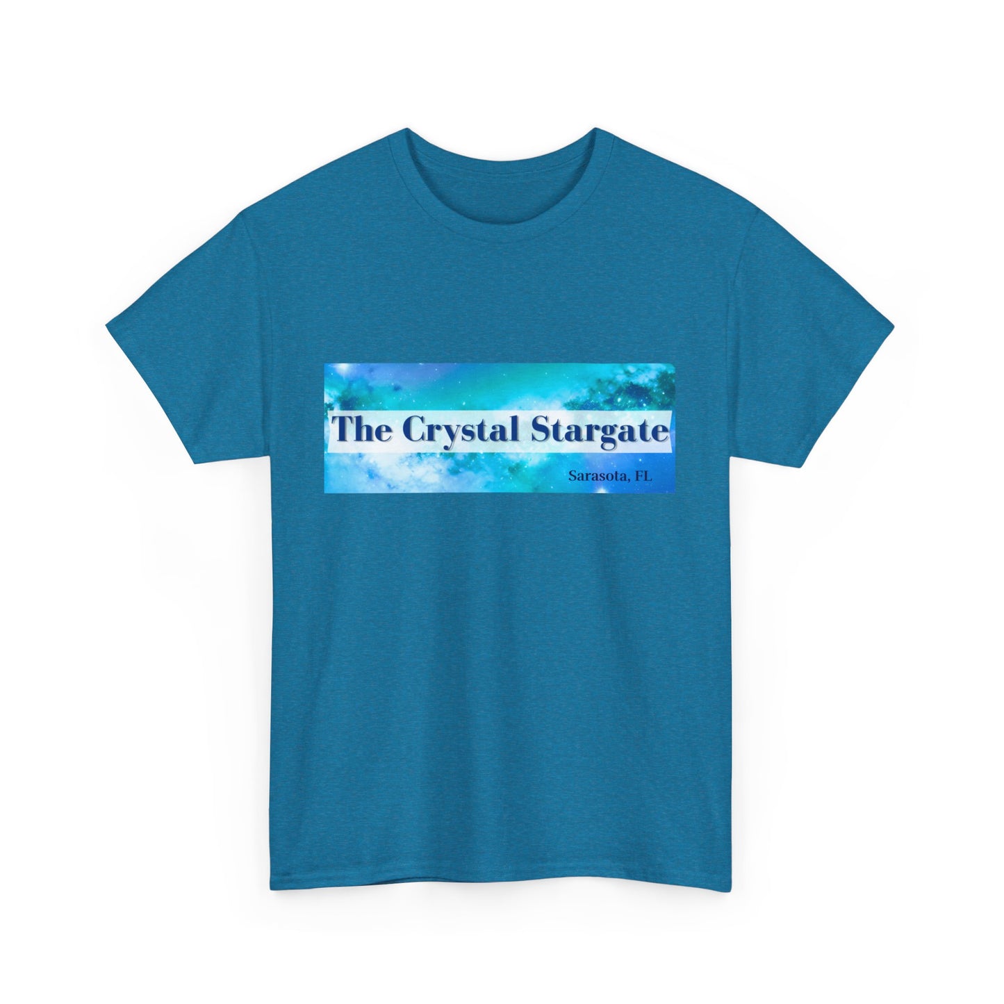 Crystal Stargate Universal Love Tee | Cosmic Vibes Shirt for Spiritual Seekers, Meditation Wear, Gift for Starseeds