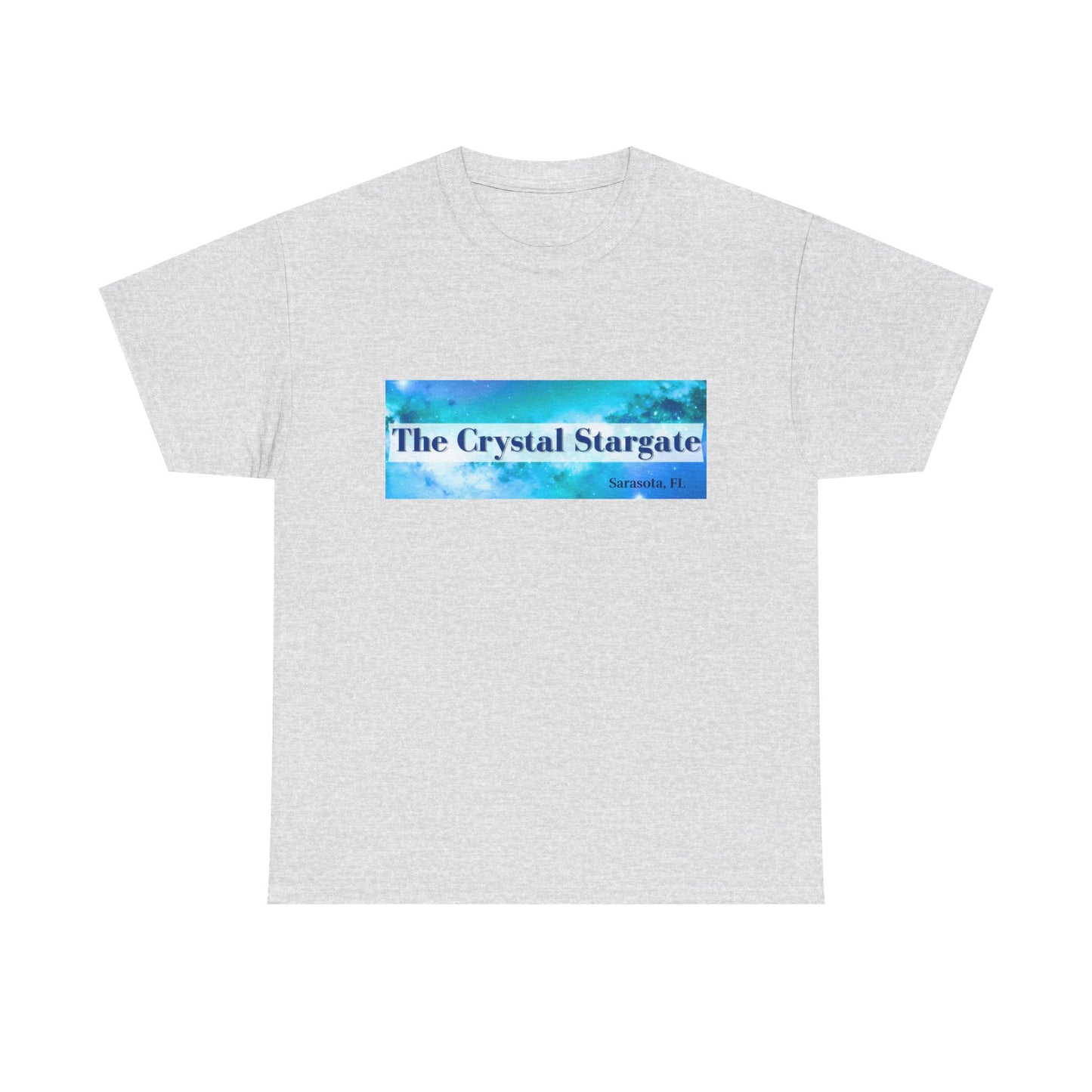 Crystal Stargate Universal Love Tee | Cosmic Vibes Shirt for Spiritual Seekers, Meditation Wear, Gift for Starseeds