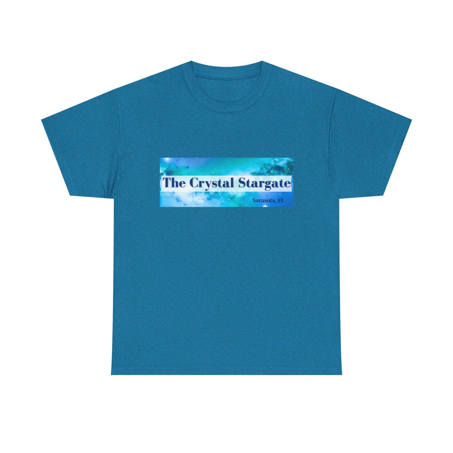 Crystal Stargate Universal Love Tee | Cosmic Vibes Shirt for Spiritual Seekers, Meditation Wear, Gift for Starseeds
