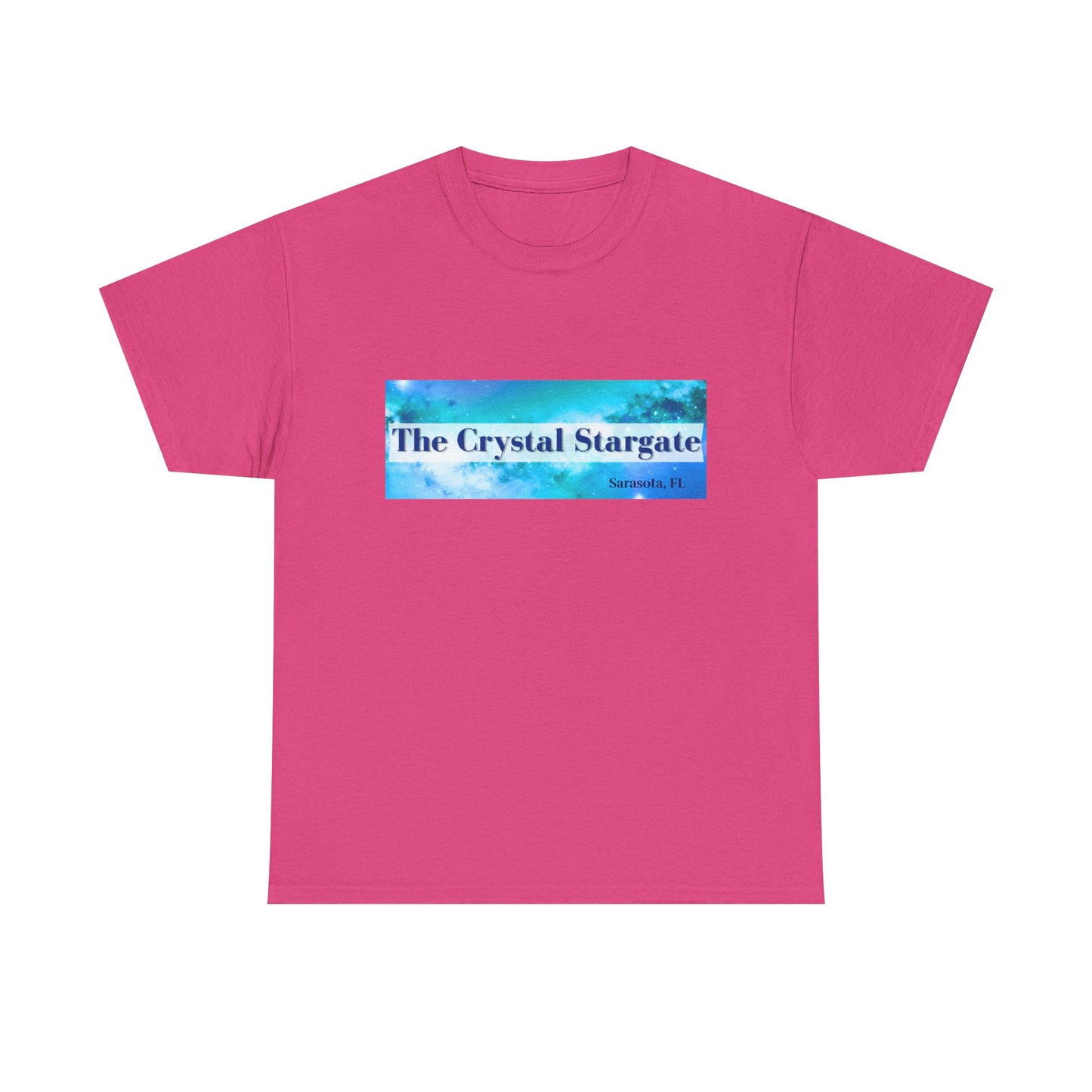 Crystal Stargate Universal Love Tee | Cosmic Vibes Shirt for Spiritual Seekers, Meditation Wear, Gift for Starseeds
