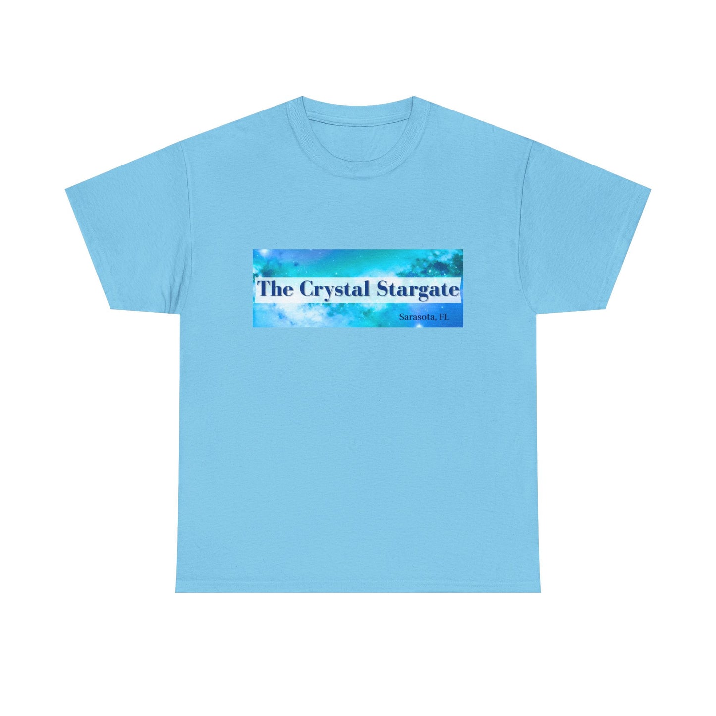 Crystal Stargate Universal Love Tee | Cosmic Vibes Shirt for Spiritual Seekers, Meditation Wear, Gift for Starseeds