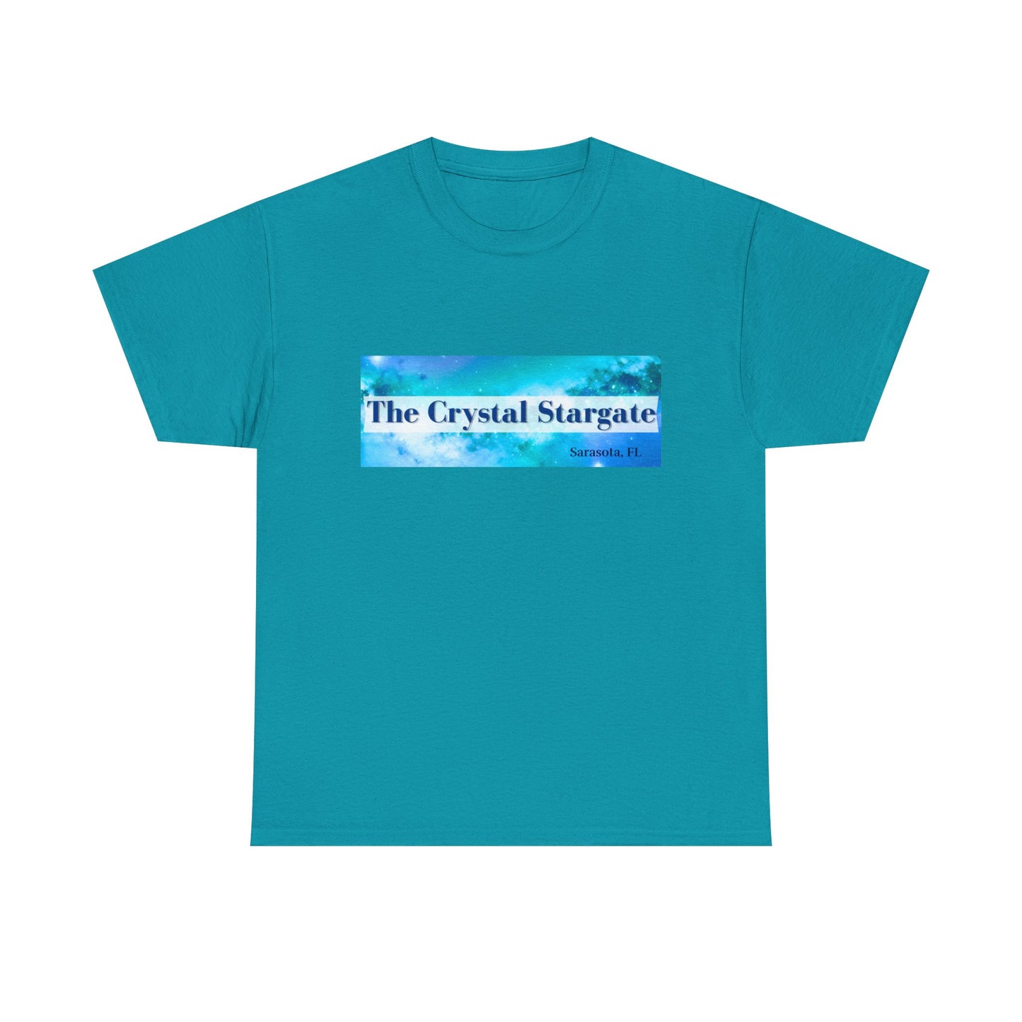 Crystal Stargate Universal Love Tee | Cosmic Vibes Shirt for Spiritual Seekers, Meditation Wear, Gift for Starseeds