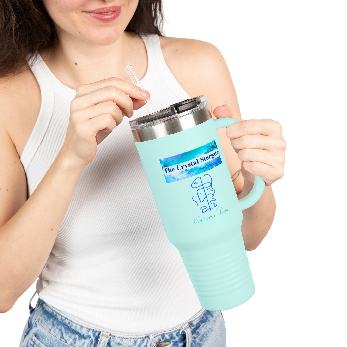 40oz to Universal Love Insulated Travel Mug
