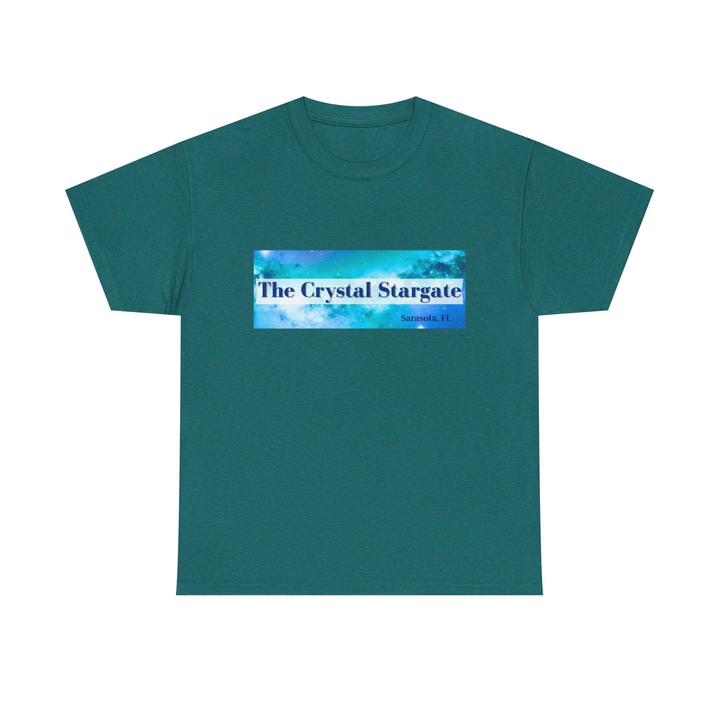 Crystal Stargate Universal Love Tee | Cosmic Vibes Shirt for Spiritual Seekers, Meditation Wear, Gift for Starseeds