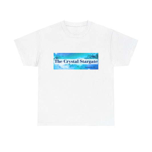Crystal Stargate Universal Love Tee | Cosmic Vibes Shirt for Spiritual Seekers, Meditation Wear, Gift for Starseeds