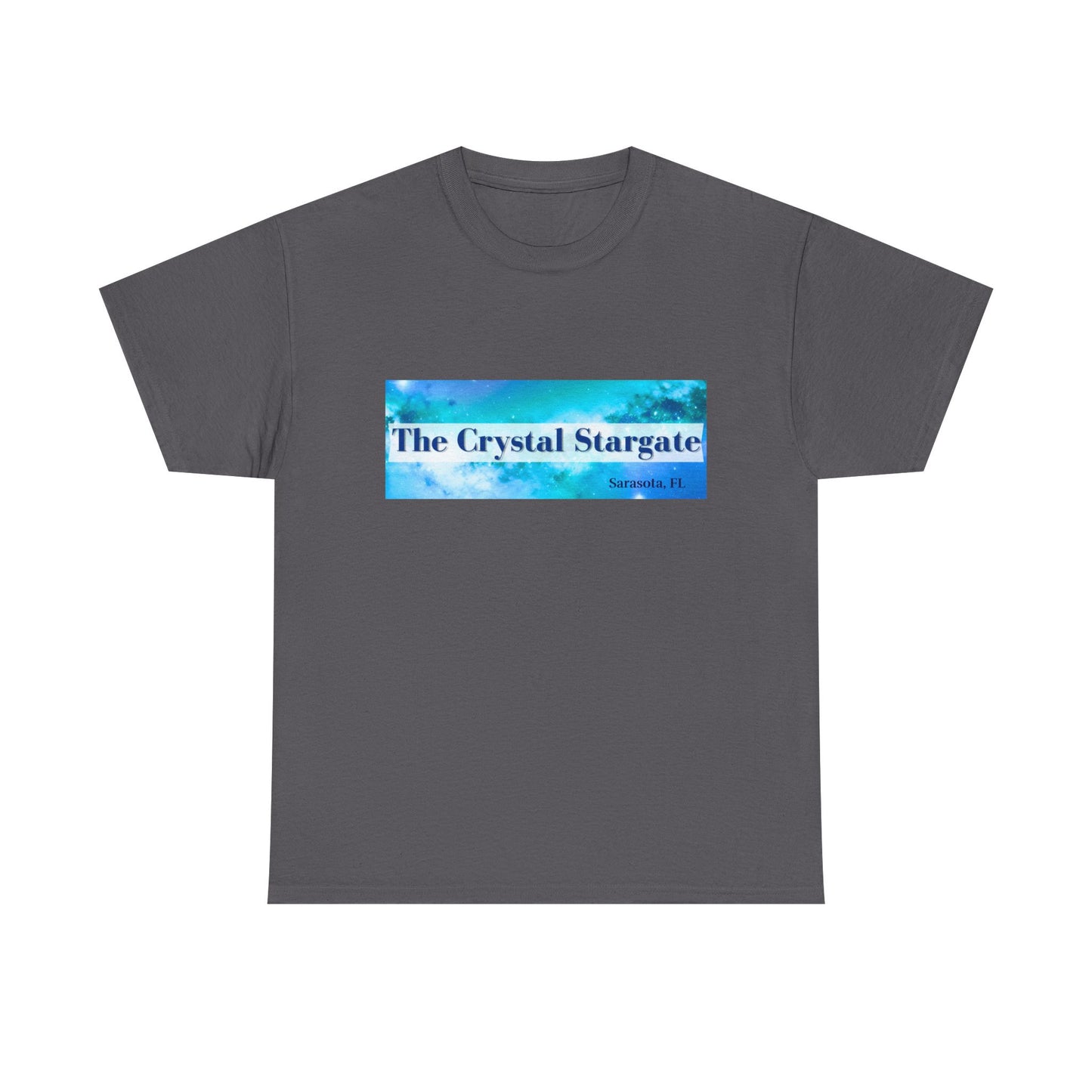 Crystal Stargate Universal Love Tee | Cosmic Vibes Shirt for Spiritual Seekers, Meditation Wear, Gift for Starseeds