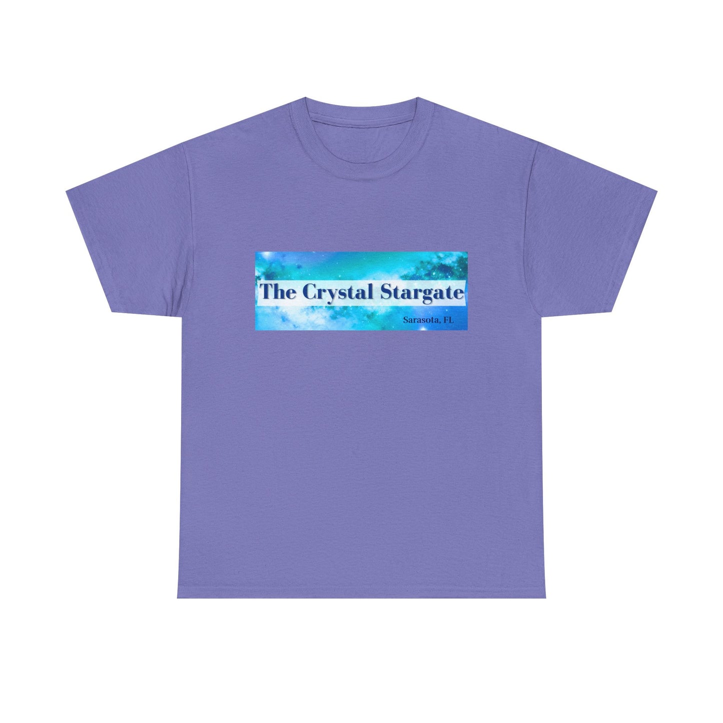 Crystal Stargate Universal Love Tee | Cosmic Vibes Shirt for Spiritual Seekers, Meditation Wear, Gift for Starseeds