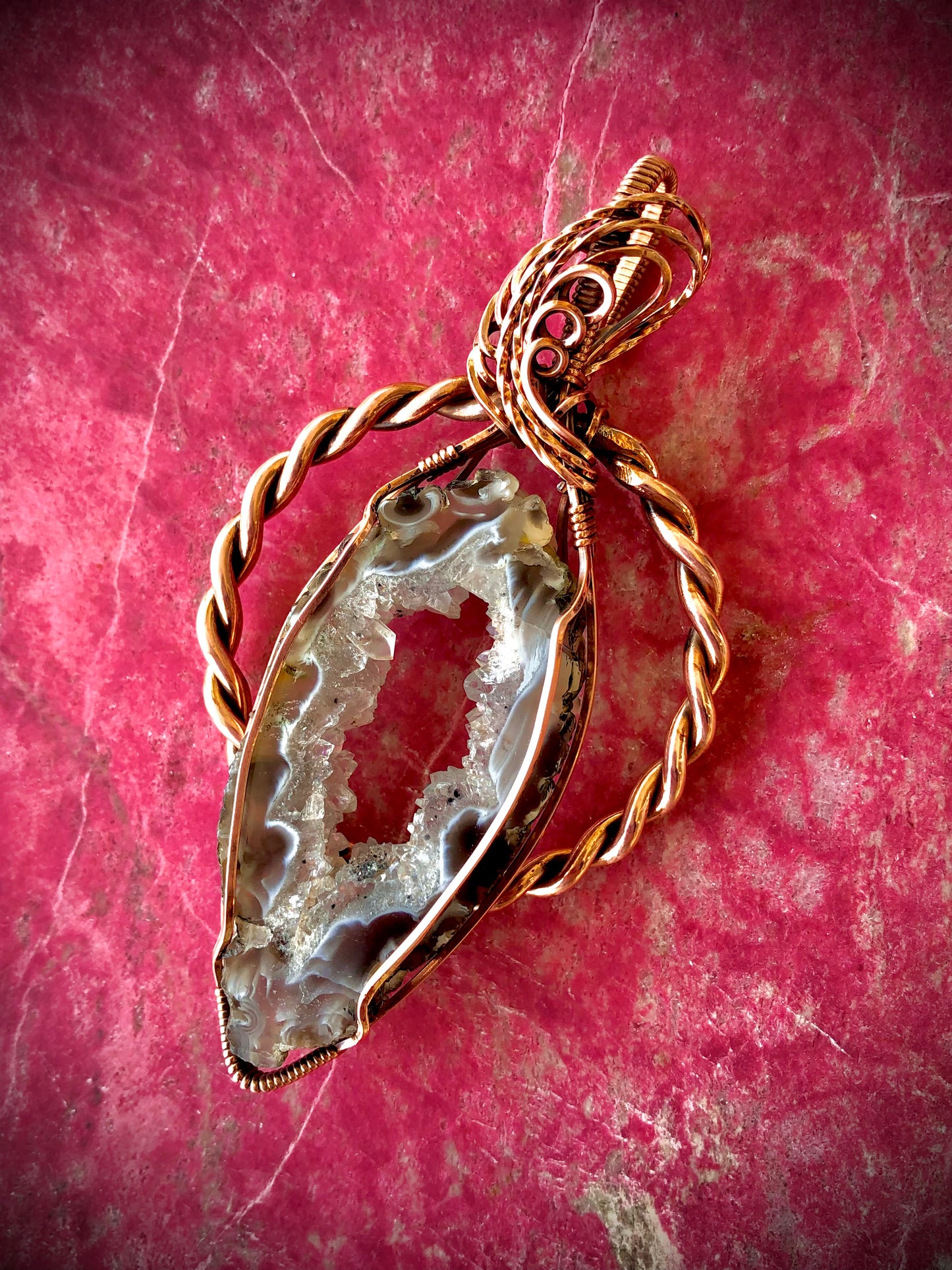 Agate Quartz in Tensor Ring