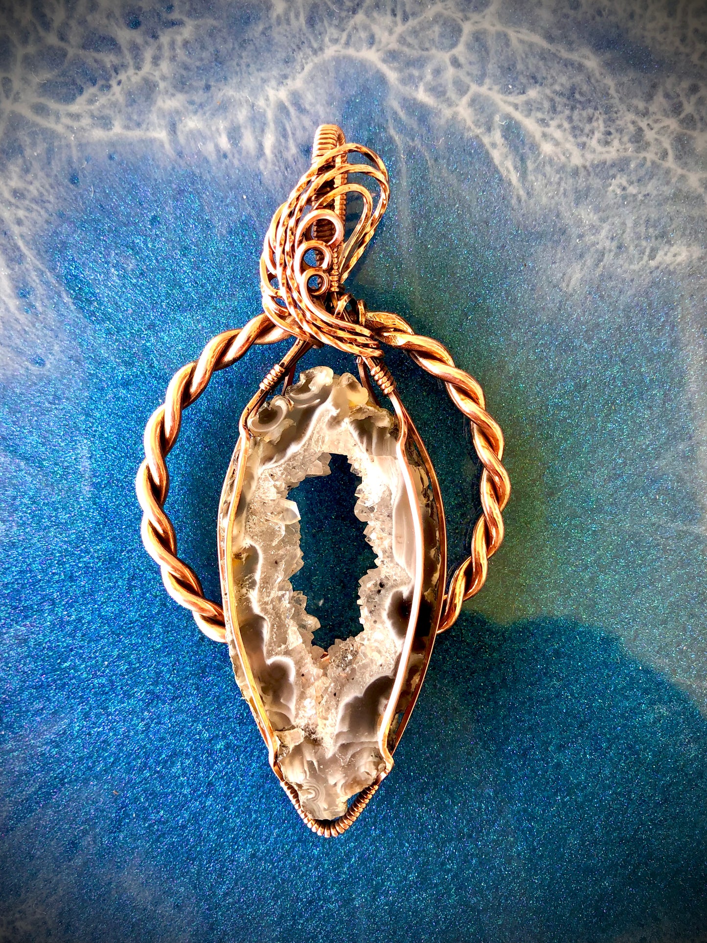 Agate Quartz in Tensor Ring