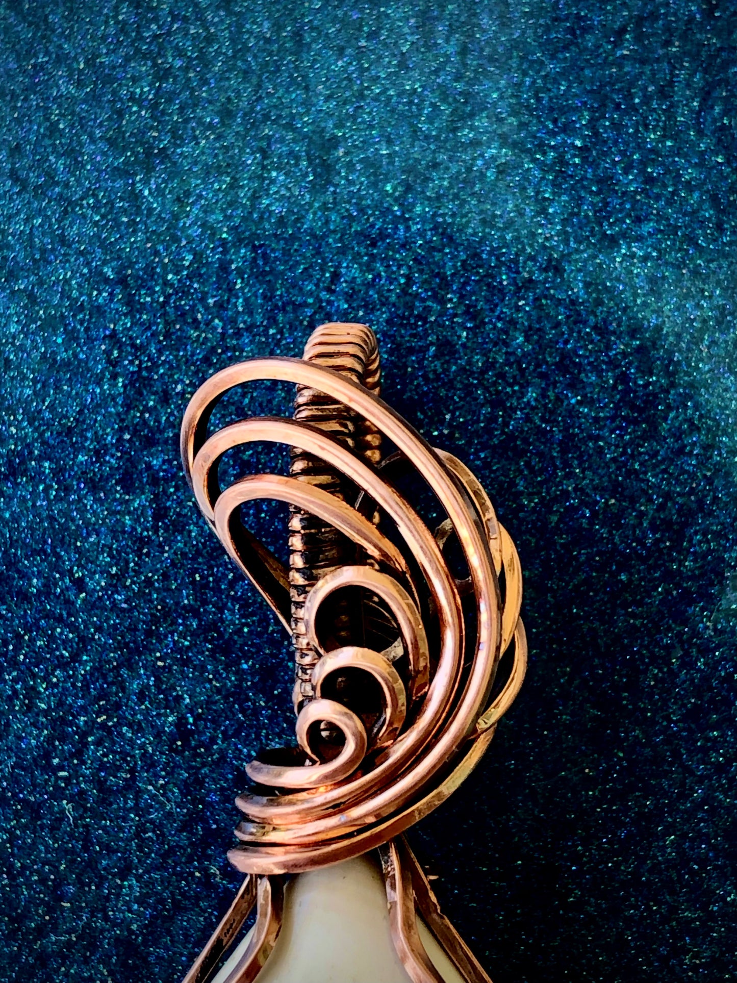 Shiva Shell Wire Wrapped in Copper