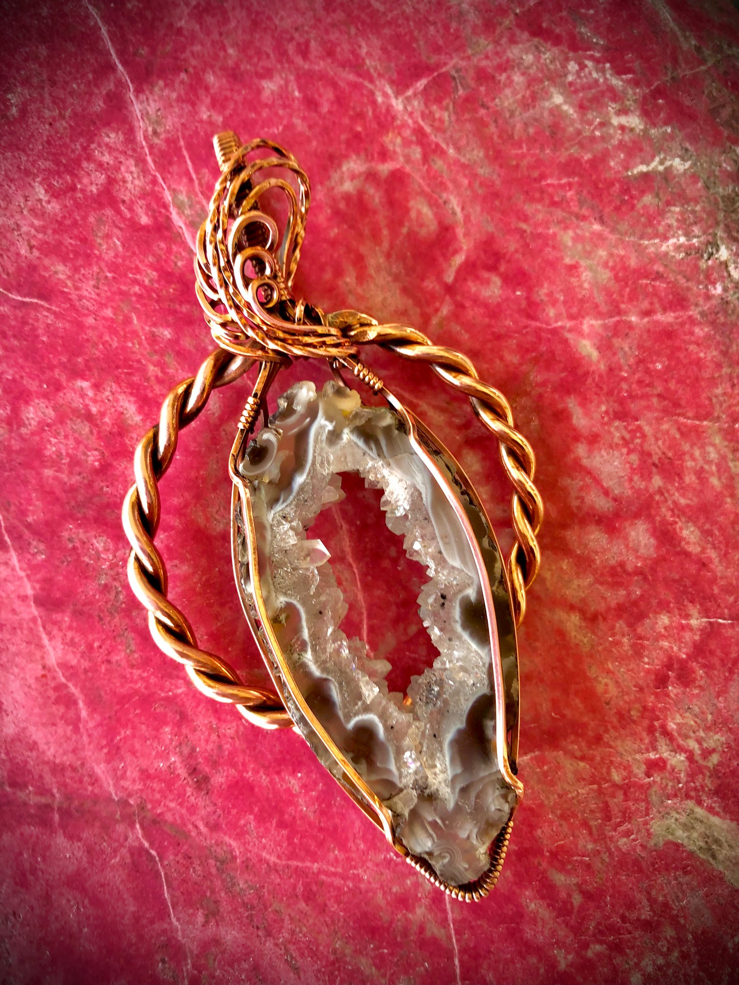 Agate Quartz in Tensor Ring